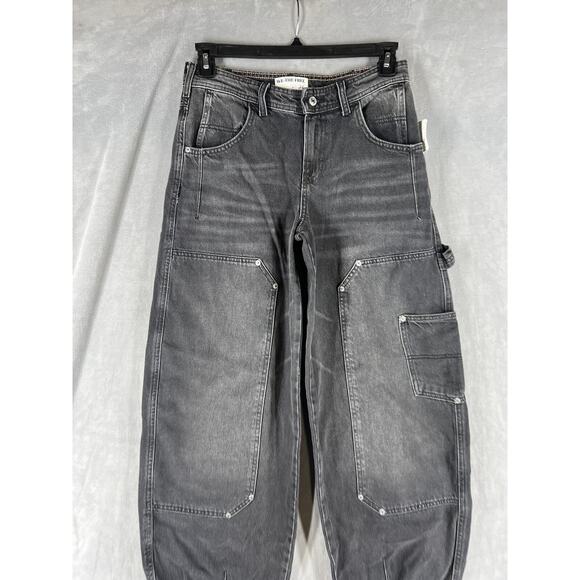 Free People Gray Women's Jeans - Picture 2 of 9